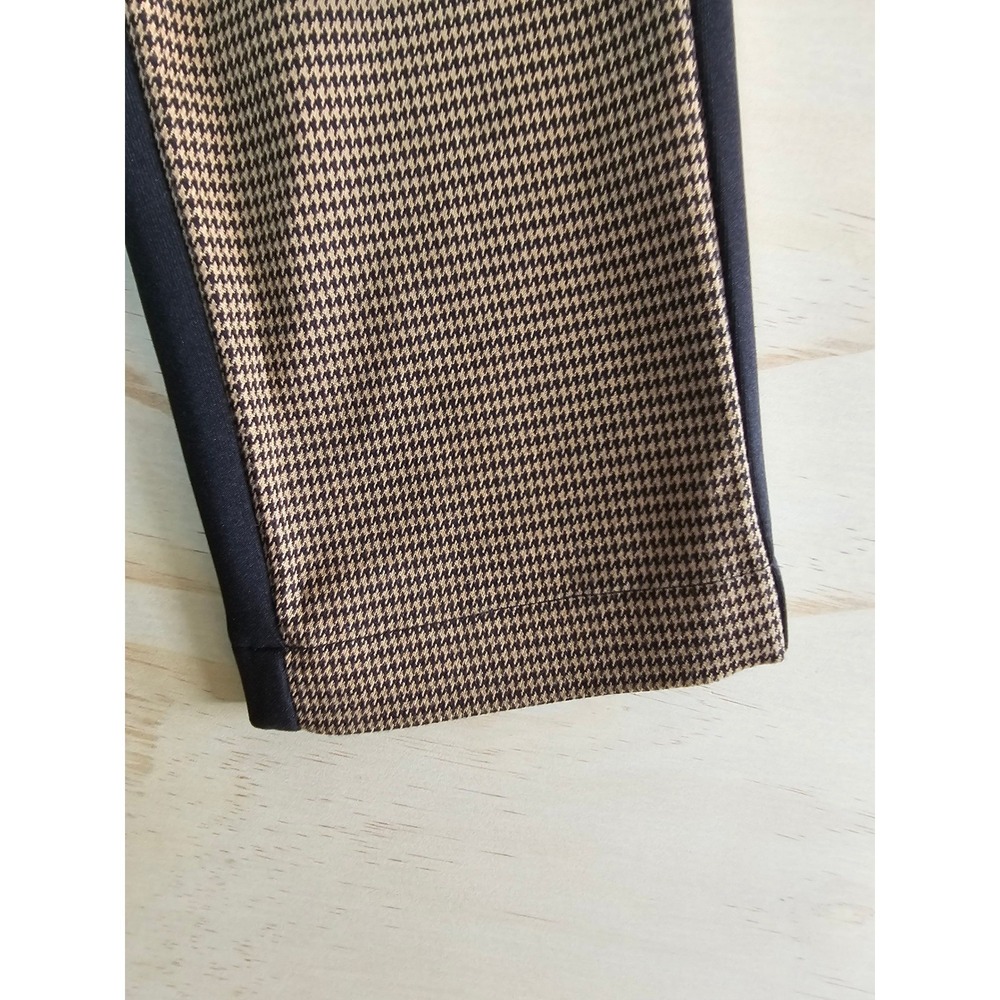 Philosophy Republic Clothing Houndstooth Leggings Black Tan Side Stripe Small - Picture 4 of 16